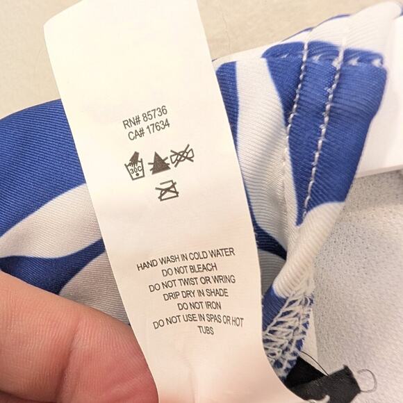 Kate Spade Women One-piece Long Sleeve Rash Guard Blue Berry Swimwear - Size S - Picture 8 of 8